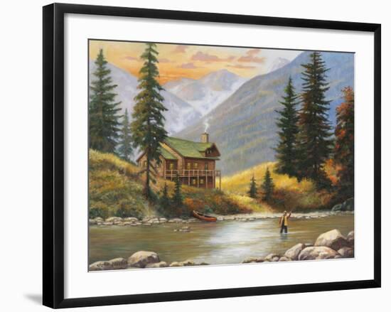 Fly Fisherman-John Zaccheo-Framed Giclee Print