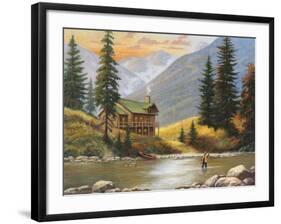 Fly Fisherman-John Zaccheo-Framed Giclee Print