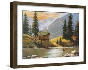 Fly Fisherman-John Zaccheo-Framed Giclee Print