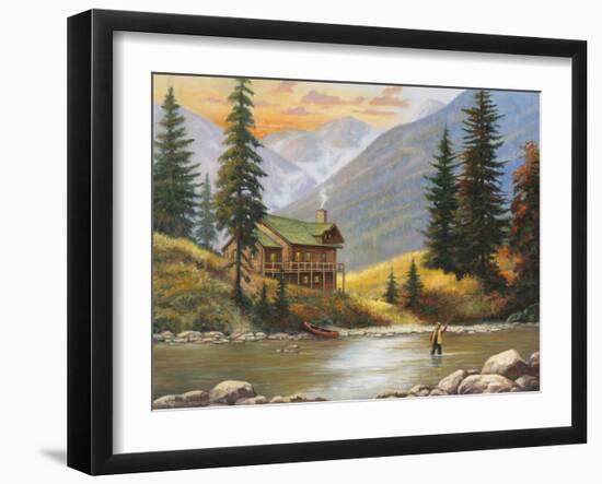 Fly Fisherman-John Zaccheo-Framed Giclee Print