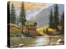 Fly Fisherman-John Zaccheo-Stretched Canvas