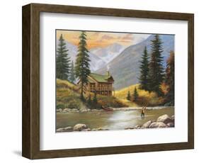 Fly Fisherman-John Zaccheo-Framed Giclee Print