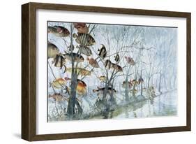 Fly Fishing, 1992-Lucy Willis-Framed Giclee Print
