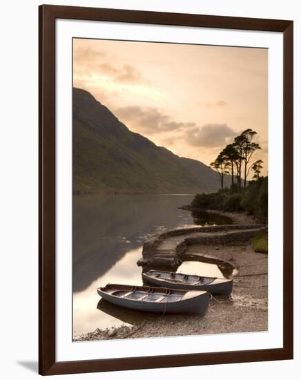 Fly Fishing Boats, Connemara National Park, Connemara, Co, Galway, Ireland-Doug Pearson-Framed Photographic Print