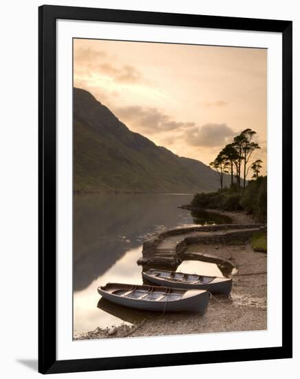 Fly Fishing Boats, Connemara National Park, Connemara, Co, Galway, Ireland-Doug Pearson-Framed Photographic Print