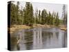 Fly Fishing, Firehole River, Yellowstone National Park, UNESCO World Heritage Site, Wyoming, USA-Pitamitz Sergio-Stretched Canvas