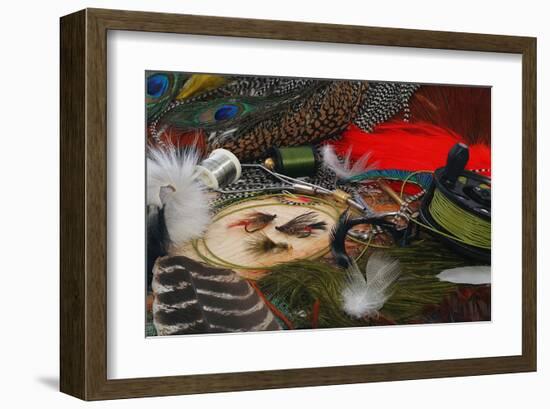 Fly-Fishing: Flies Accessories-null-Framed Art Print