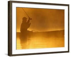 Fly Fishing from a Canoe-Richard Hamilton Smith-Framed Photographic Print