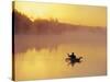 Fly-fishing in Lake Muskoka, Ontario-Henry Georgi-Stretched Canvas