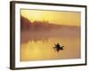 Fly-fishing in Lake Muskoka, Ontario-Henry Georgi-Framed Photographic Print