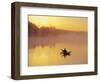 Fly-fishing in Lake Muskoka, Ontario-Henry Georgi-Framed Photographic Print