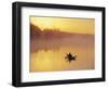 Fly-fishing in Lake Muskoka, Ontario-Henry Georgi-Framed Photographic Print