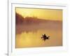 Fly-fishing in Lake Muskoka, Ontario-Henry Georgi-Framed Photographic Print