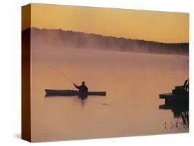 Fly-fishing in Lake Muskoka-Henry Georgi-Stretched Canvas