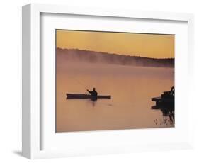 Fly-fishing in Lake Muskoka-Henry Georgi-Framed Photographic Print