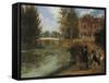 Fly Fishing in the River Lee Near the Ferry Boat Inn-James Pollard-Framed Stretched Canvas
