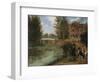 Fly Fishing in the River Lee Near the Ferry Boat Inn-James Pollard-Framed Giclee Print