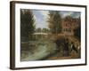 Fly Fishing in the River Lee Near the Ferry Boat Inn-James Pollard-Framed Giclee Print