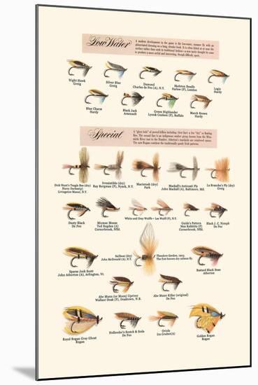 Fly-Fishing Lures: Low Water and Special-null-Mounted Art Print