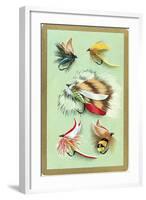 Fly Fishing Lures-null-Framed Art Print