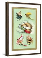 Fly Fishing Lures-null-Framed Art Print