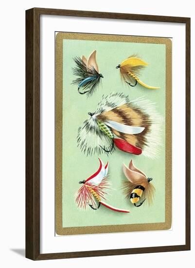 Fly Fishing Lures-null-Framed Art Print