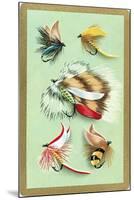 Fly Fishing Lures-null-Mounted Art Print