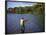 Fly Fishing on the River Dee, Grampians, Scotland, United Kingdom, Europe-Groenendijk Peter-Framed Photographic Print