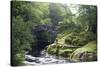 Fly Fishing on the River Shiel, Near Acharacle, Invernesshire, Scotland, United Kingdom, Europe-Duncan Maxwell-Stretched Canvas