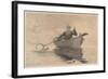 Fly Fishing, Saranac Lake, 1889-Winslow Homer-Framed Giclee Print