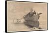 Fly Fishing, Saranac Lake, 1889-Winslow Homer-Framed Stretched Canvas