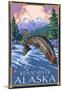 Fly Fishing Scene, Kenai River, Alaska-null-Mounted Poster