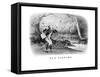 Fly Fishing-Currier & Ives-Framed Stretched Canvas