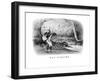 Fly Fishing-Currier & Ives-Framed Art Print