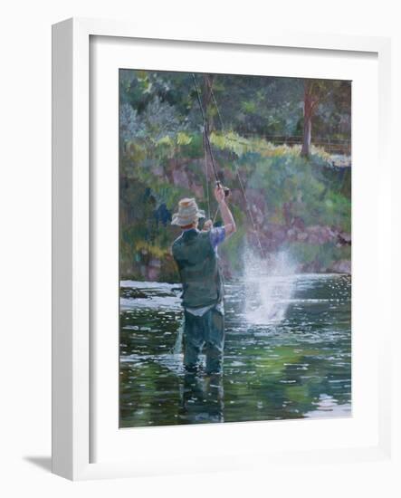 Fly Fishing-Rosemary Lowndes-Framed Giclee Print