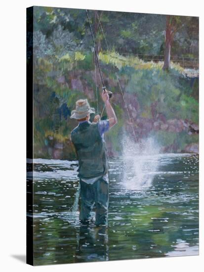 Fly Fishing-Rosemary Lowndes-Stretched Canvas