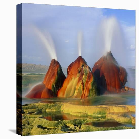 Fly Geyser In the Black Rock Desert, Nevada, USA-Keith Kent-Stretched Canvas