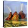 Fly Geyser In the Black Rock Desert, Nevada, USA-Keith Kent-Stretched Canvas