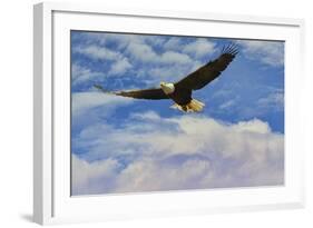Fly High Bald Eagle-Jai Johnson-Framed Giclee Print