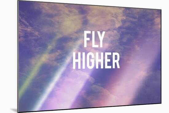 Fly Higher-Vintage Skies-Mounted Giclee Print