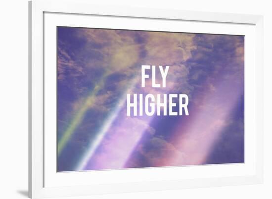 Fly Higher-Vintage Skies-Framed Giclee Print