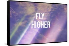 Fly Higher-Vintage Skies-Framed Stretched Canvas