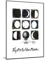 Fly me to the Moon-null-Mounted Giclee Print