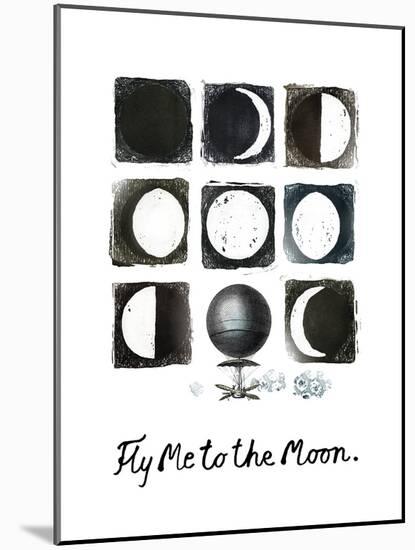 Fly me to the Moon-null-Mounted Giclee Print