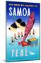 Fly Now By Solent To Samoa-null-Mounted Poster