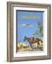 Fly to Australia by British Overseas Airways Corporation (BOAC) and Qantas Airlines-Frank Wootton-Framed Giclee Print