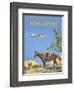 Fly to Australia by British Overseas Airways Corporation (BOAC) and Qantas Airlines-Frank Wootton-Framed Giclee Print