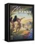 Fly to Hawaii-Kerne Erickson-Framed Stretched Canvas
