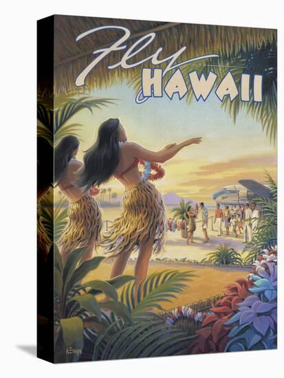 Fly to Hawaii-Kerne Erickson-Stretched Canvas