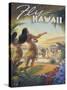 Fly to Hawaii-Kerne Erickson-Stretched Canvas